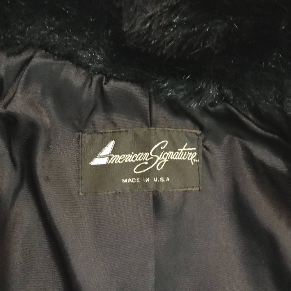 American Signature Coat Fake Fur Wrap Size Medium - Picture 3 of 7